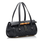 Gucci GG Canvas Bamboo Bullet Shoulder Bag (SHG-CXnDa1)