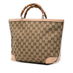 Gucci GG Canvas Bamboo Childrens Tote