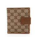 Gucci GG Canvas Bamboo Compact Wallet (SHF-19903)