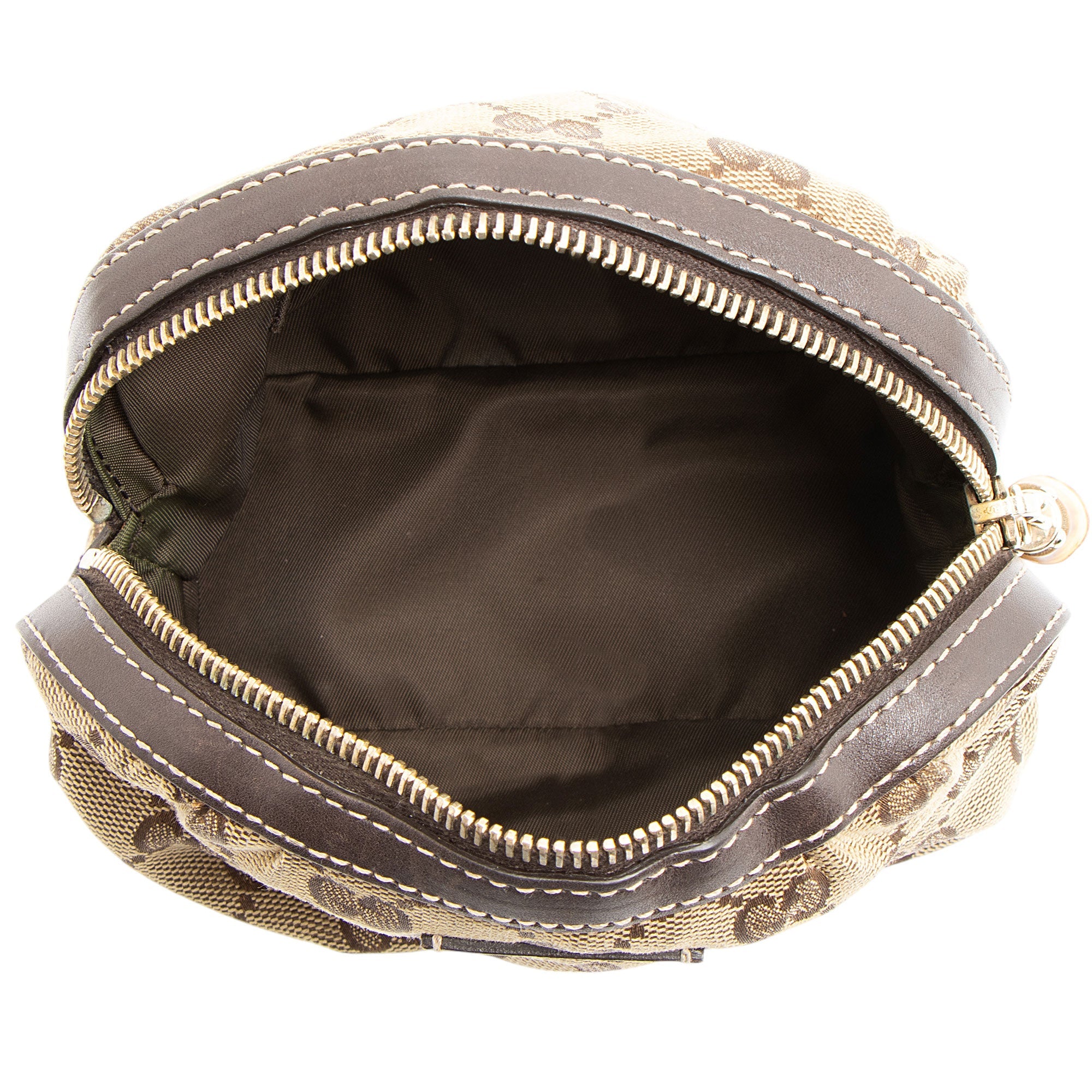 Gucci GG Canvas Bamboo Cosmetic Bag (SHF-h4kppf)