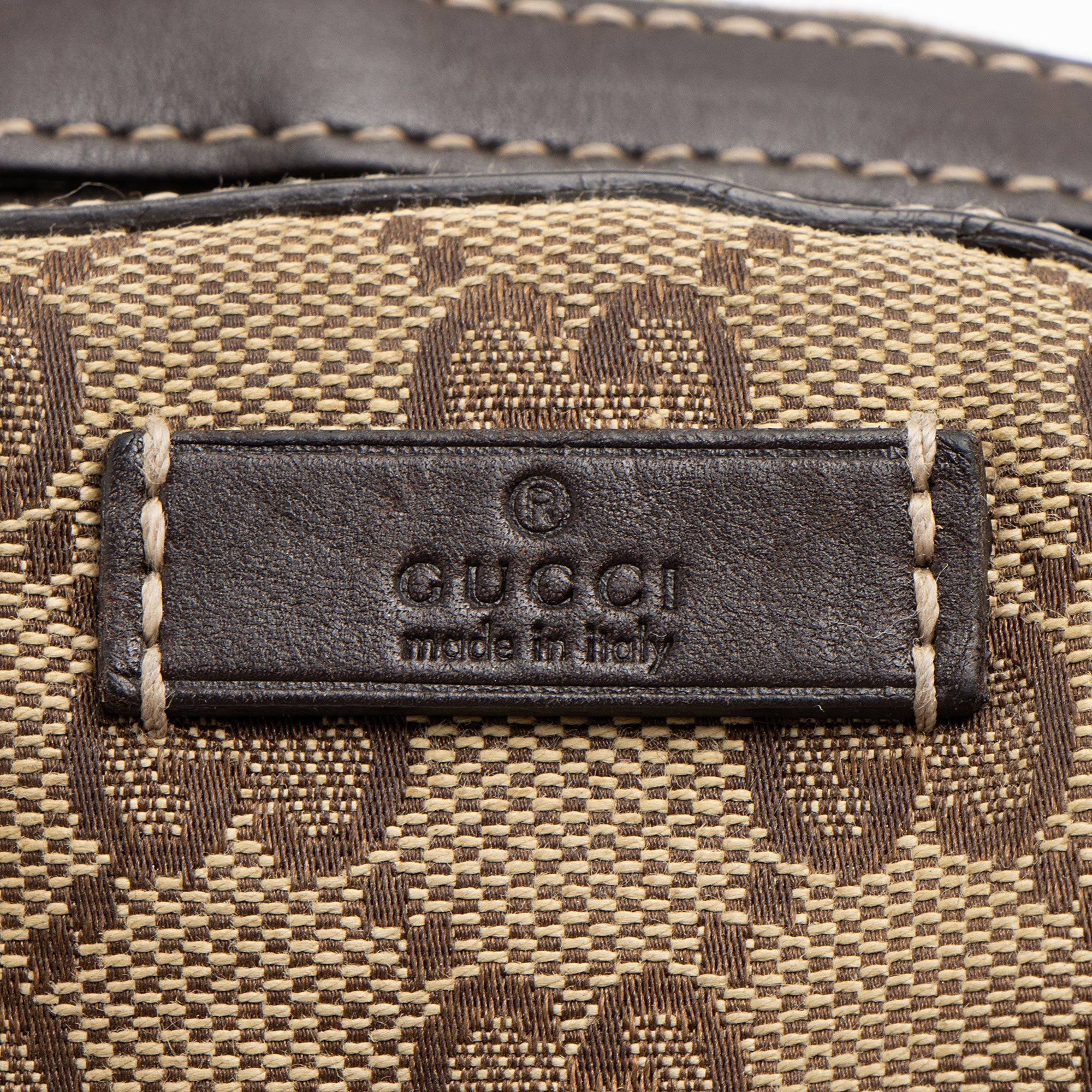 Gucci GG Canvas Bamboo Cosmetic Bag (SHF-h4kppf)