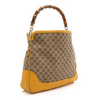 Gucci GG Canvas Bamboo Diana Medium Shoulder Bag (SHF-23523)