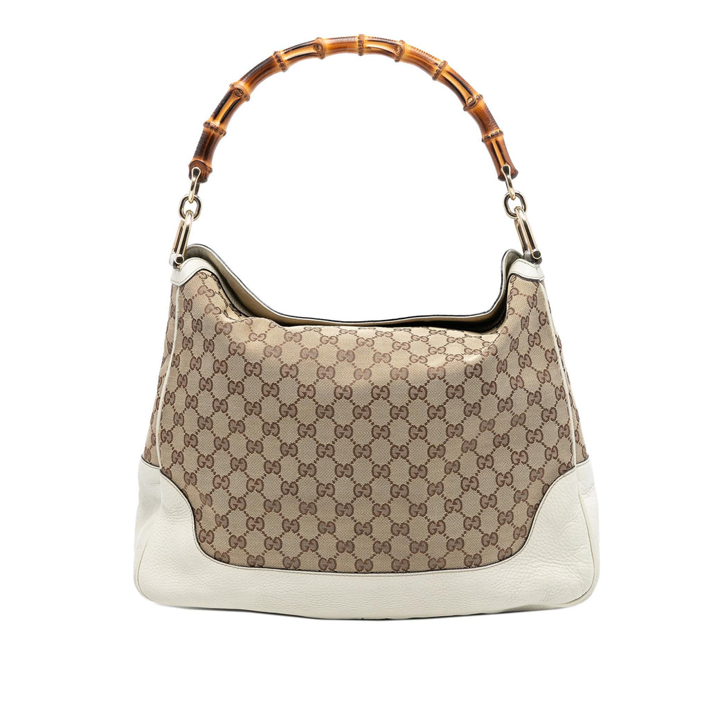 Gucci GG Canvas Bamboo Diana Satchel