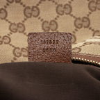 Gucci GG Canvas Bamboo Half Moon Medium Hobo (SHF-23738)