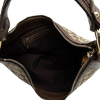 Gucci GG Canvas Bamboo Half Moon Medium Hobo (SHF-6eqEZt)