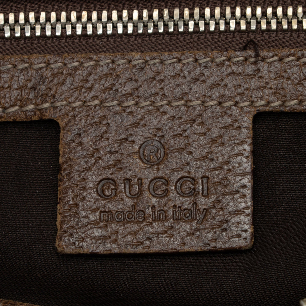 Gucci GG Canvas Bamboo Half Moon Medium Hobo (SHF-6eqEZt)