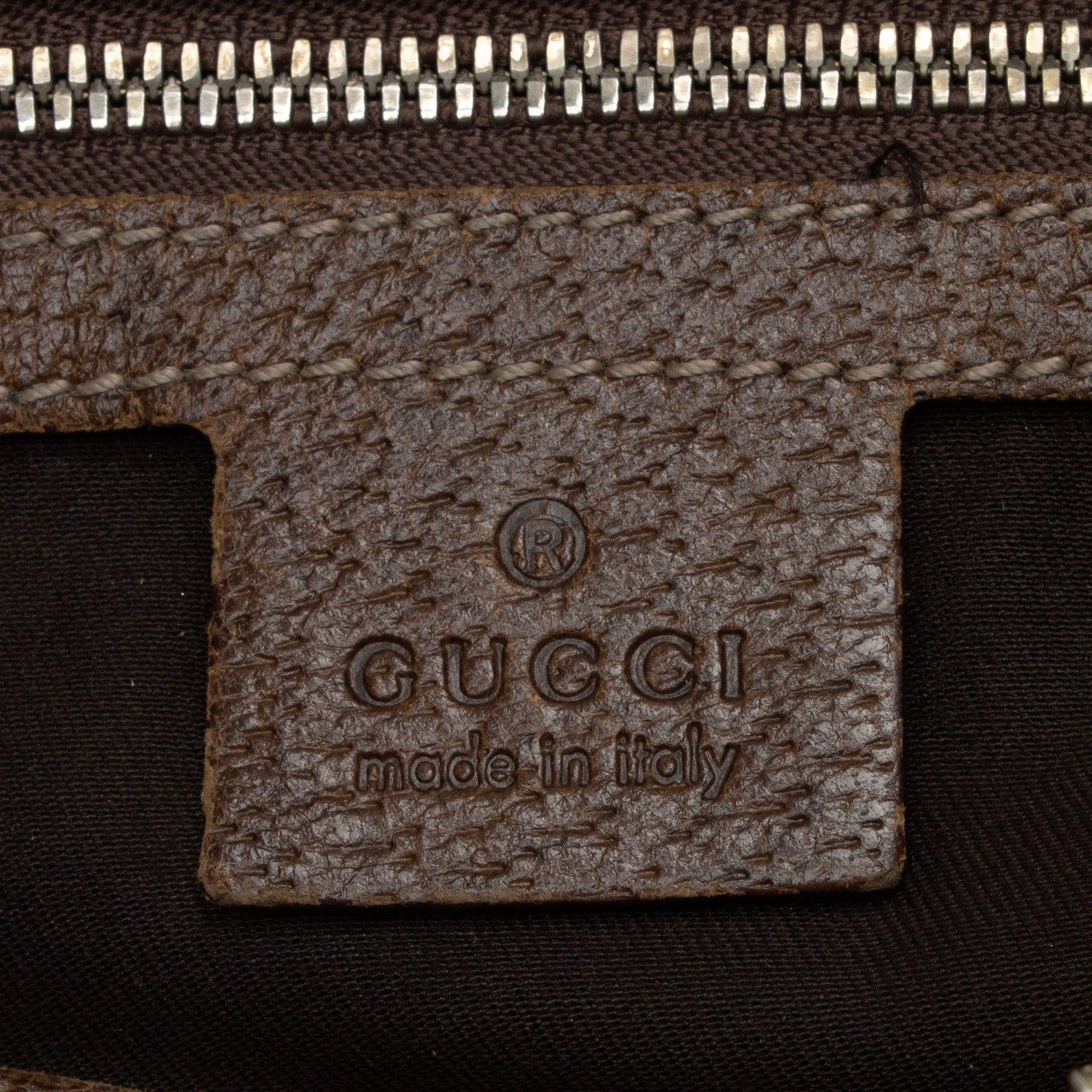 Gucci GG Canvas Bamboo Half Moon Medium Hobo (SHF-6eqEZt)