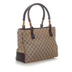 Gucci GG Canvas Bamboo Handbag (SHG-29813)