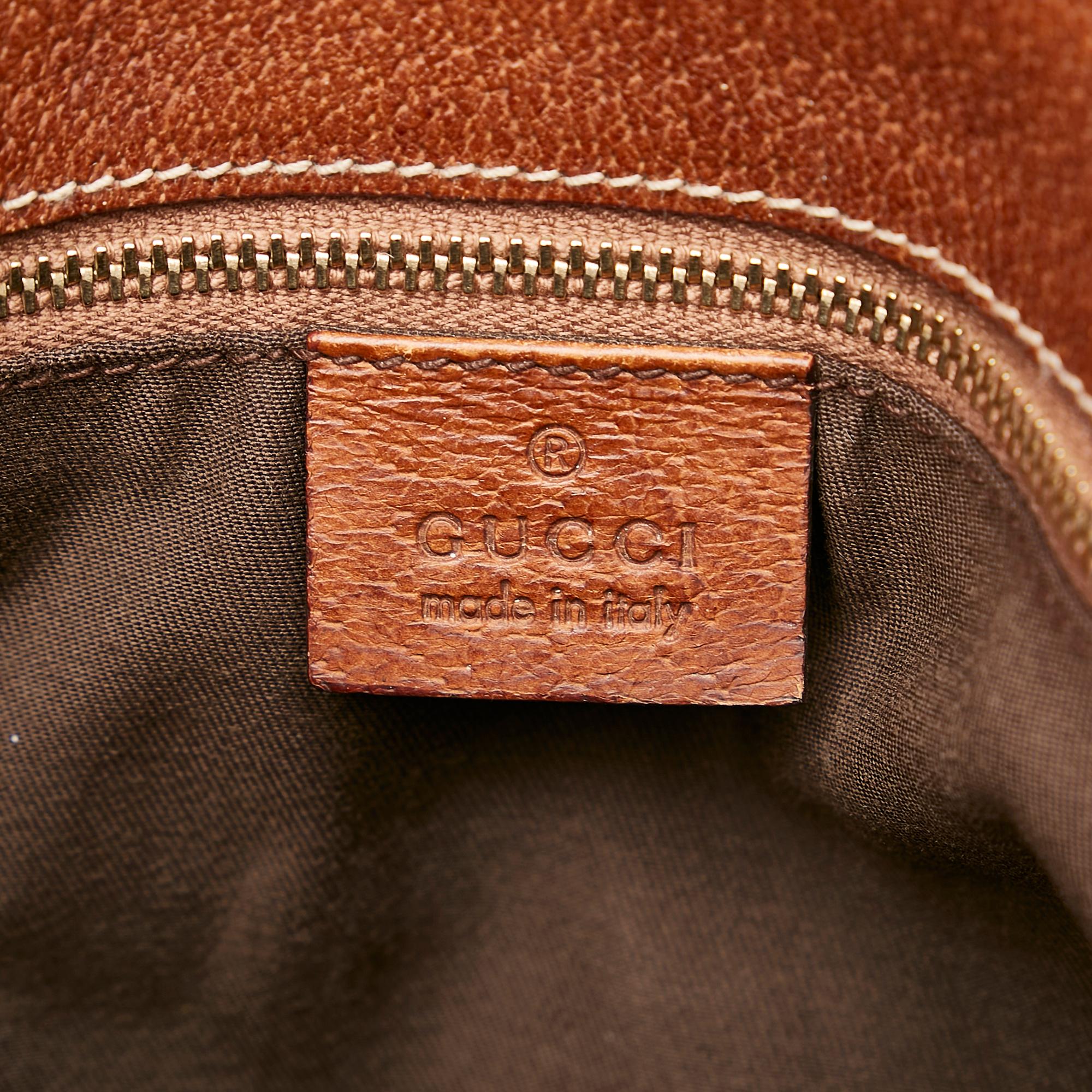 Gucci GG Canvas Bamboo Handbag (SHG-29861)