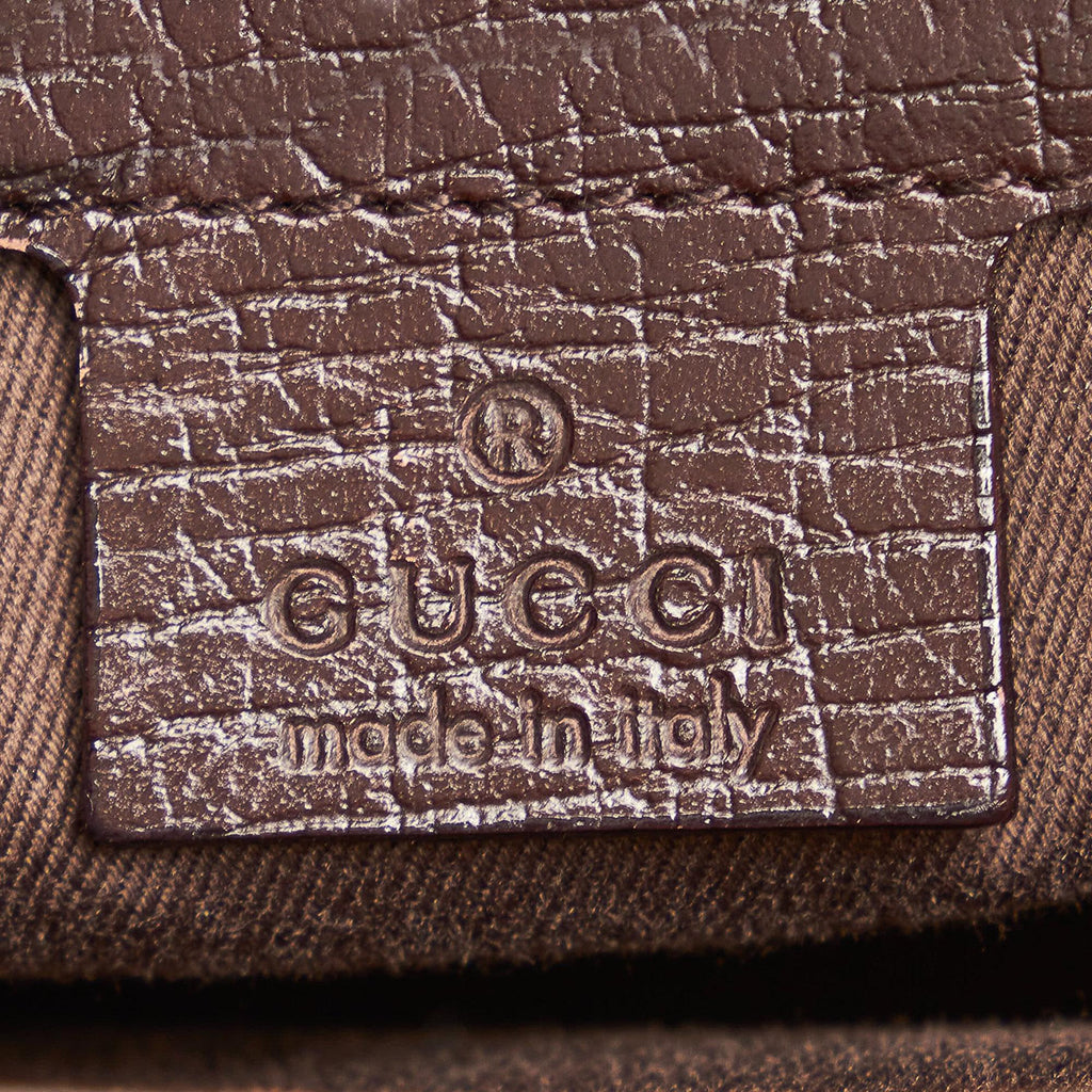 Gucci GG Canvas Bamboo Handbag (SHG-34105)