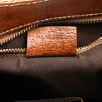 Gucci GG Canvas Bamboo Handbag
