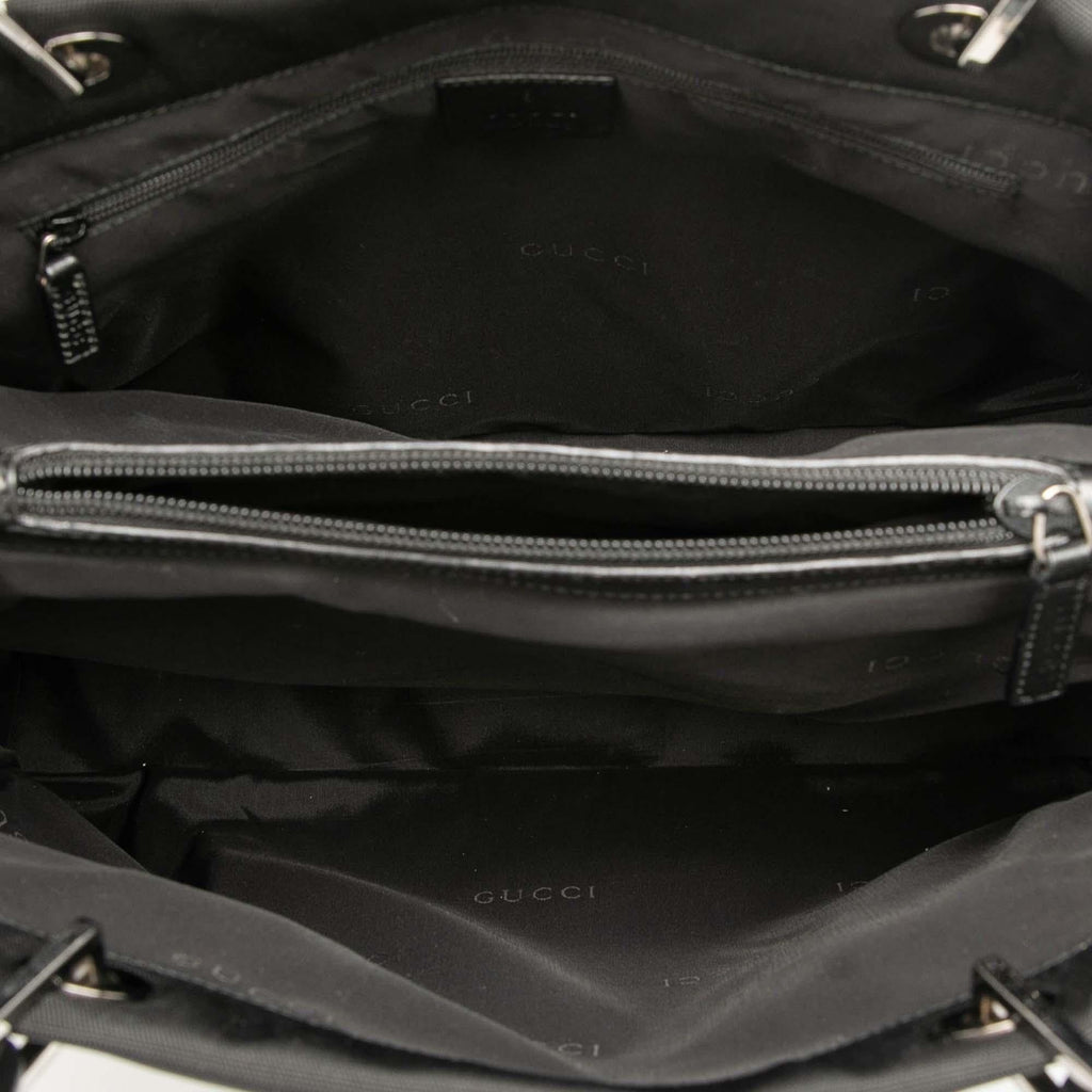 Gucci GG Canvas Bamboo Handbag