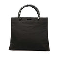 Gucci GG Canvas Bamboo Handbag