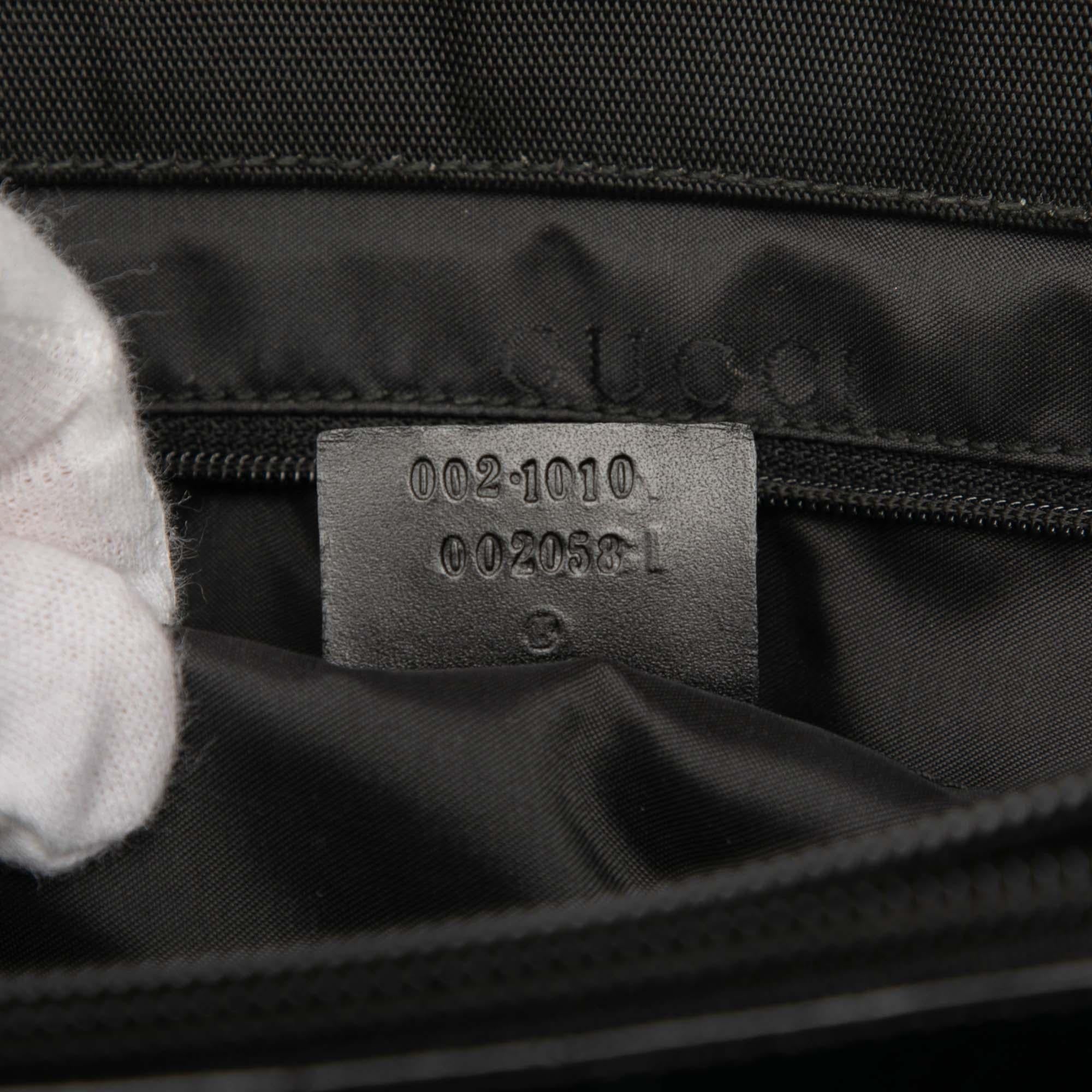 Gucci GG Canvas Bamboo Handbag