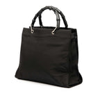 Gucci GG Canvas Bamboo Handbag
