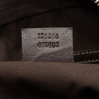 Gucci GG Canvas Bamboo Horsebit Wave Satchel