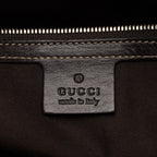 Gucci GG Canvas Bamboo Horsebit Wave Satchel