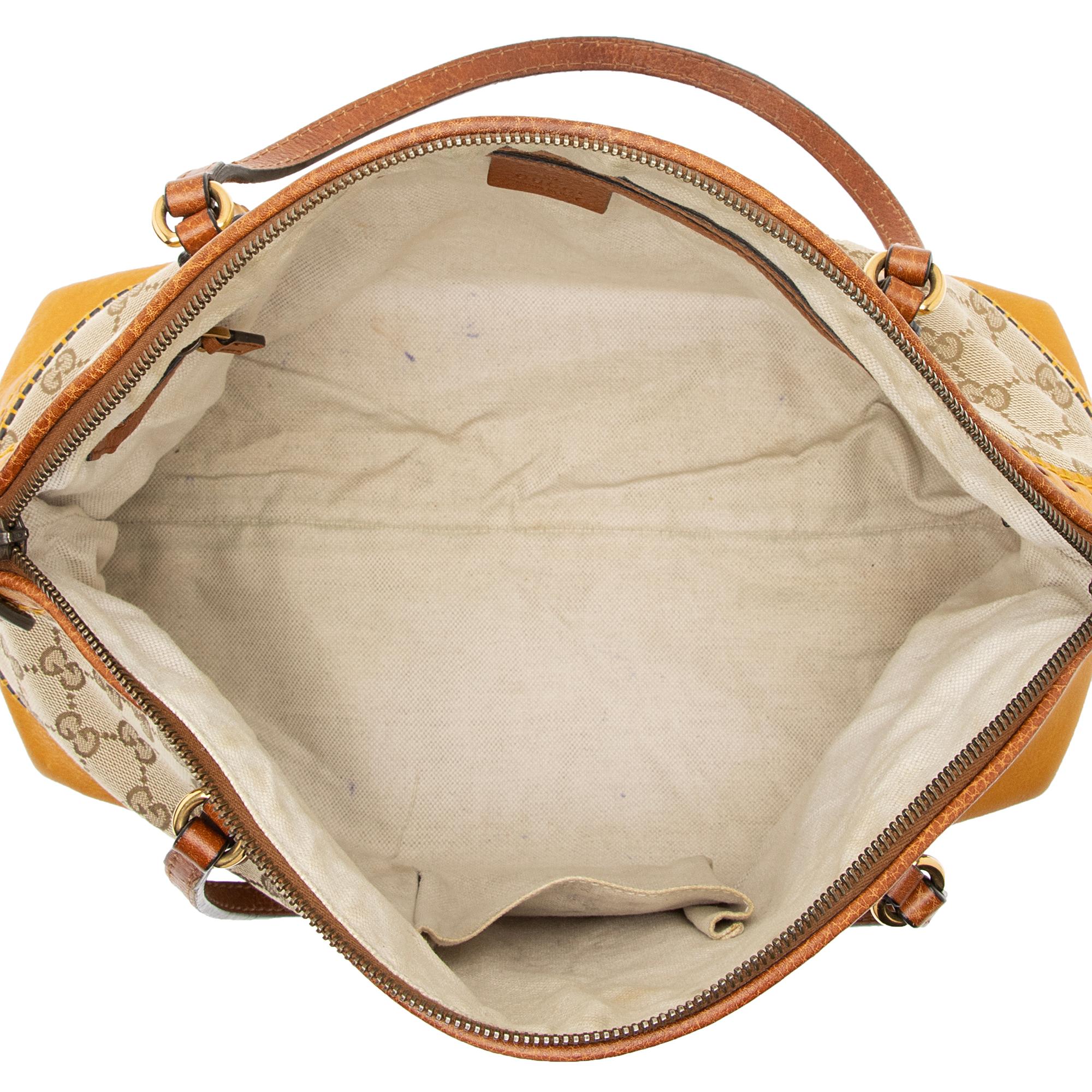 Gucci GG Canvas Bamboo Laidback Crafty Dome Satchel (SHF-galLHz)