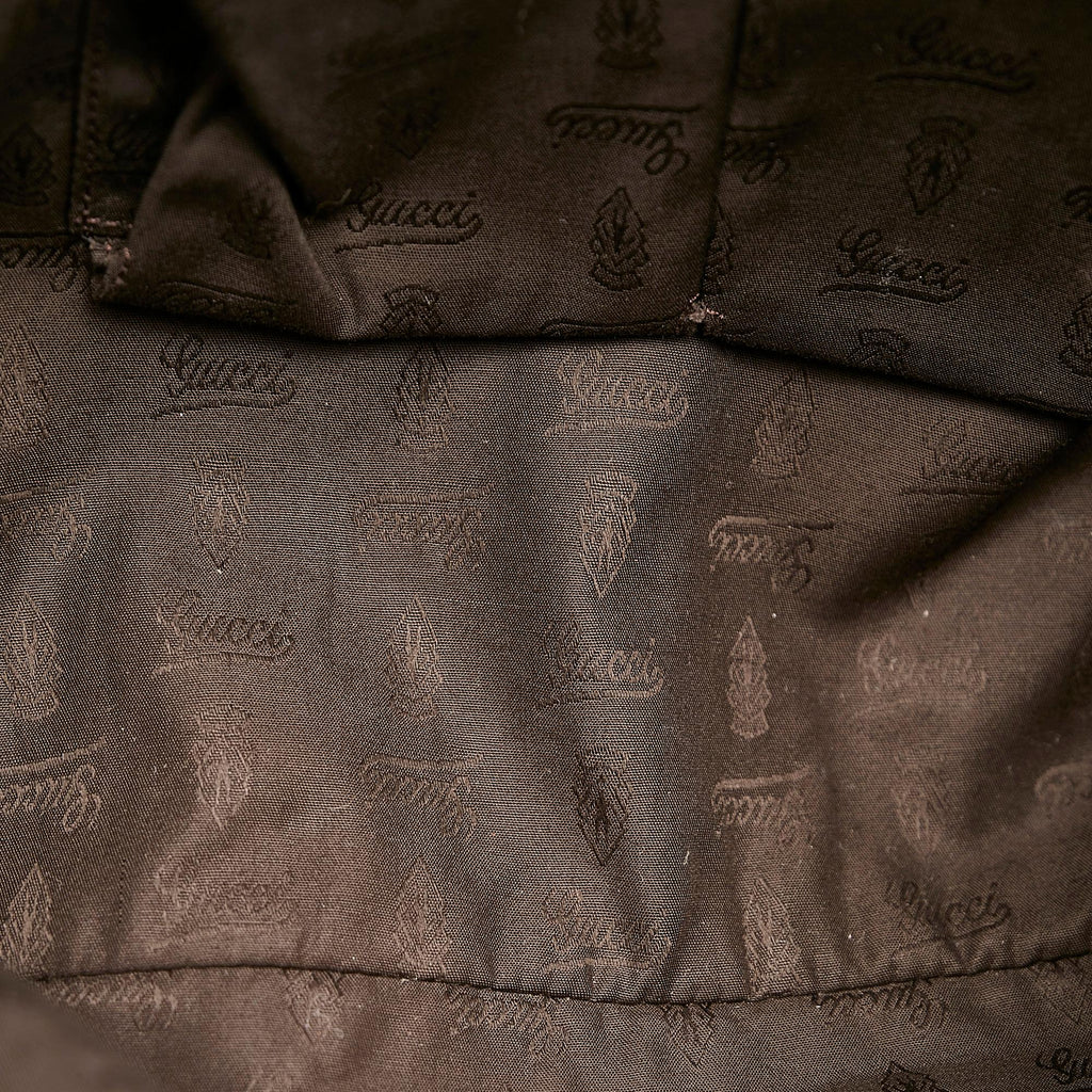 Gucci GG Canvas Bamboo Libeccio Tote Bag (SHG-28049)