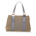 Gucci GG Canvas Bamboo Libeccio Tote Bag (SHG-32458)