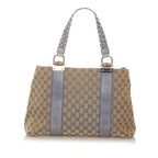 Gucci GG Canvas Bamboo Libeccio Tote Bag (SHG-32458)