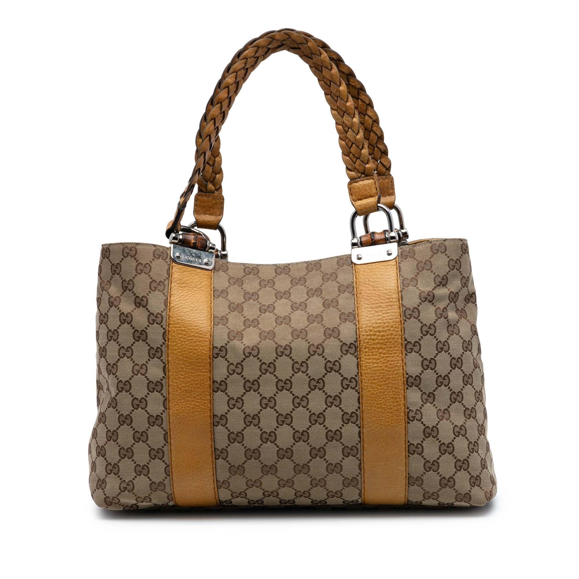 Gucci GG Canvas Bamboo Libeccio Tote