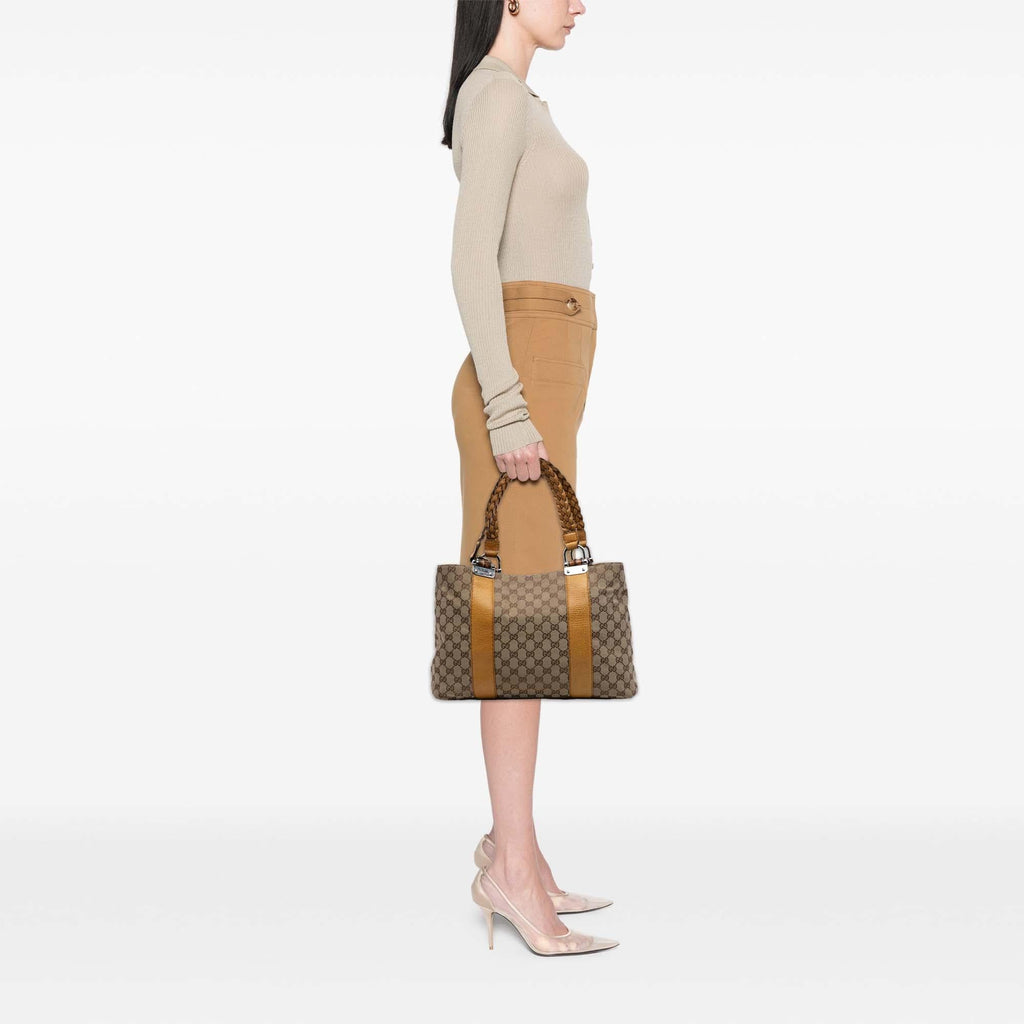 Gucci GG Canvas Bamboo Libeccio Tote