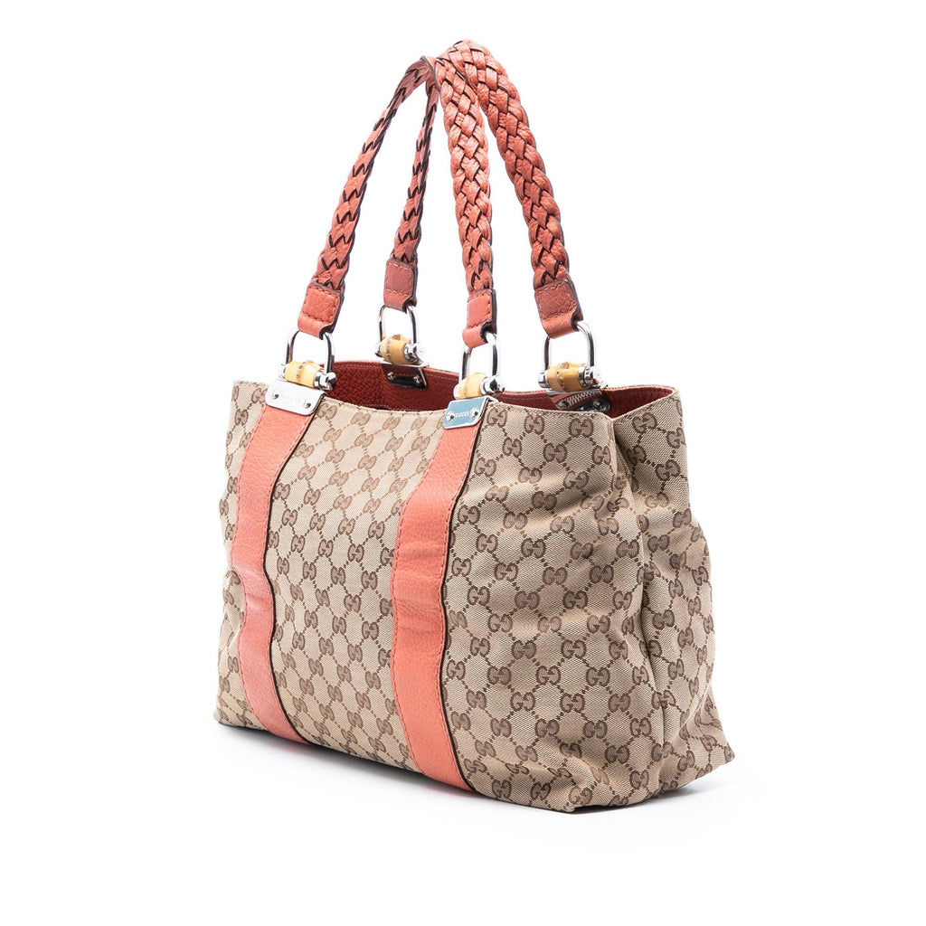 Gucci GG Canvas Bamboo Libeccio Tote