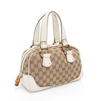 Gucci GG Canvas Bamboo Mini Satchel (SHF-yKtYU5)