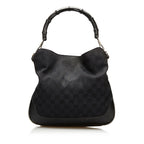 Gucci GG Canvas Bamboo Satchel (SHG-35630)