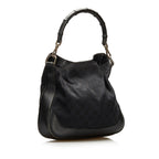 Gucci GG Canvas Bamboo Satchel (SHG-35630)