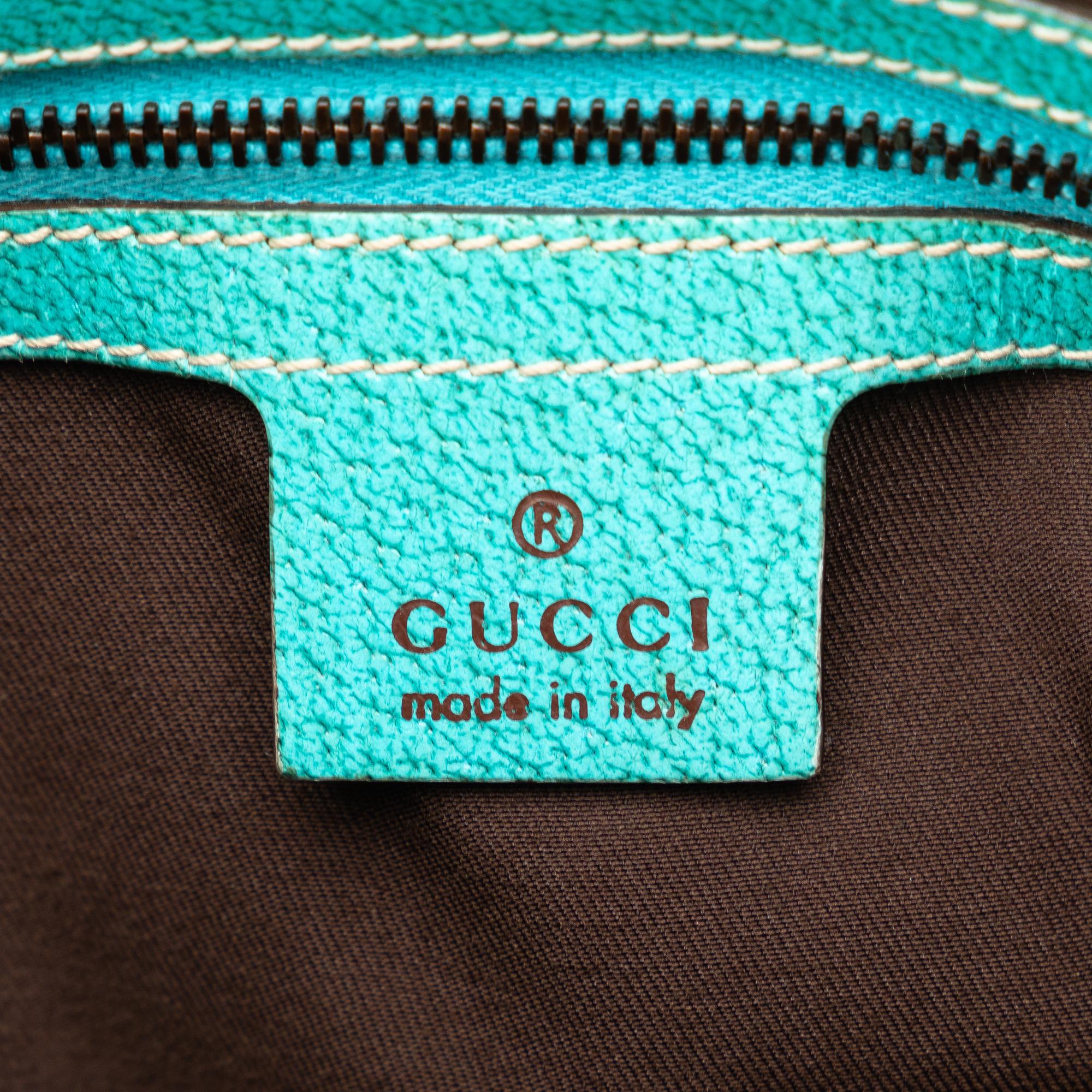 Gucci GG Canvas Bamboo Studded Handbag (SHG-7VMhOz)