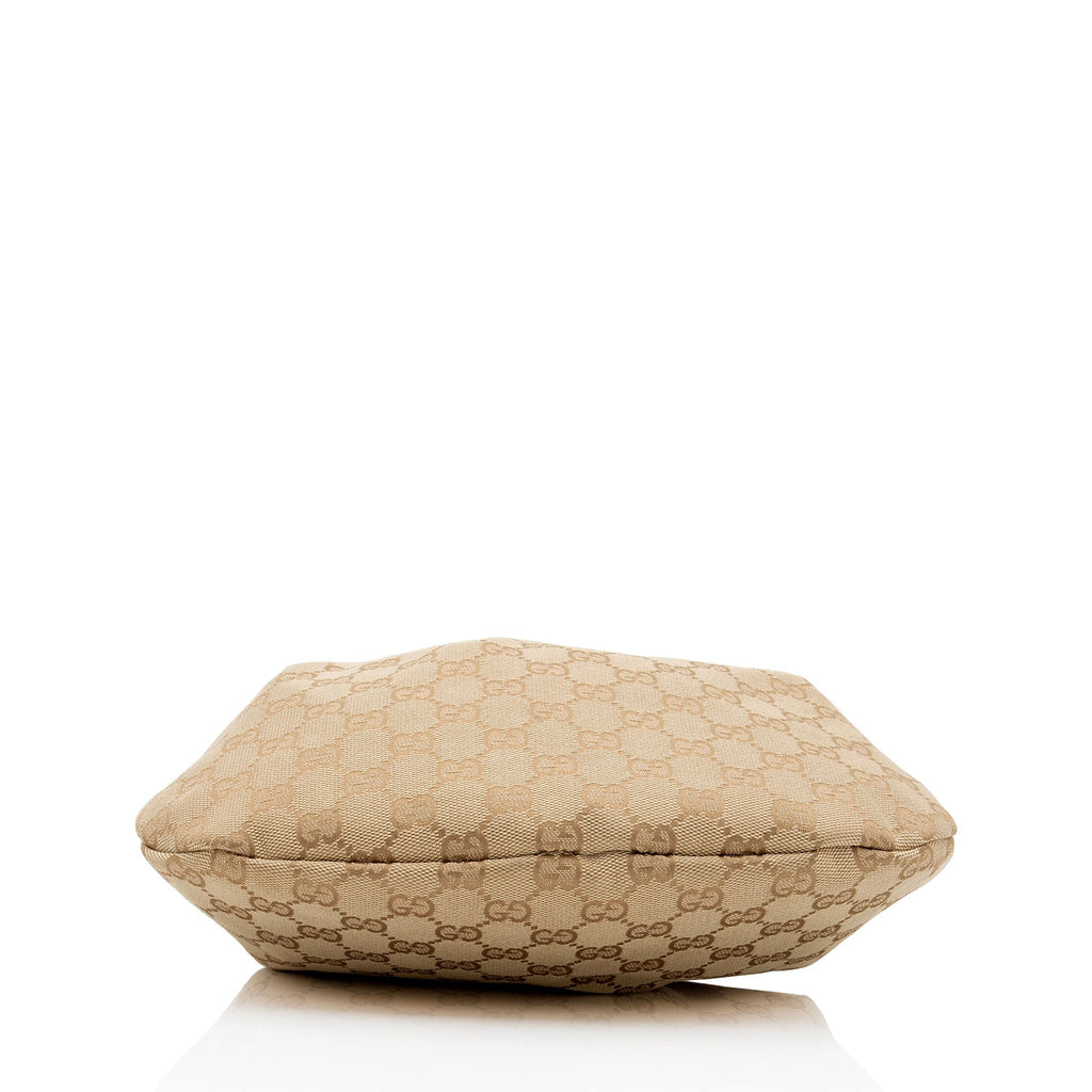 Gucci GG Canvas Bamboo Studded Small Hobo (SHF-EISNu2)