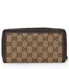 Gucci GG Canvas Bamboo Tassel Zip Around Wallet (SHF-21923)
