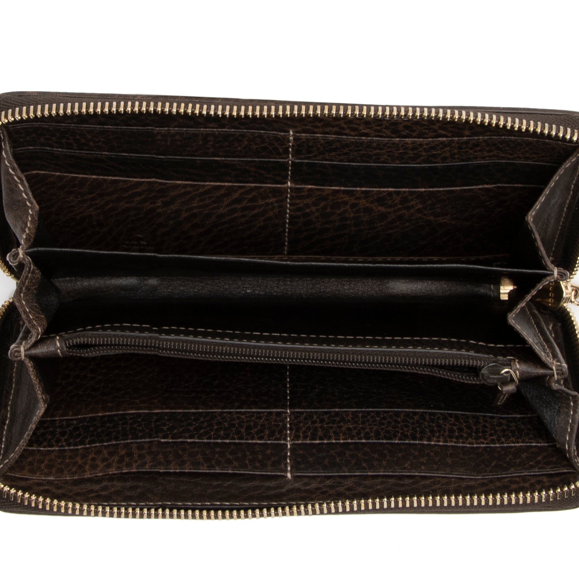 Gucci GG Canvas Bamboo Tassel Zip Around Wallet (SHF-Zzfb3m)