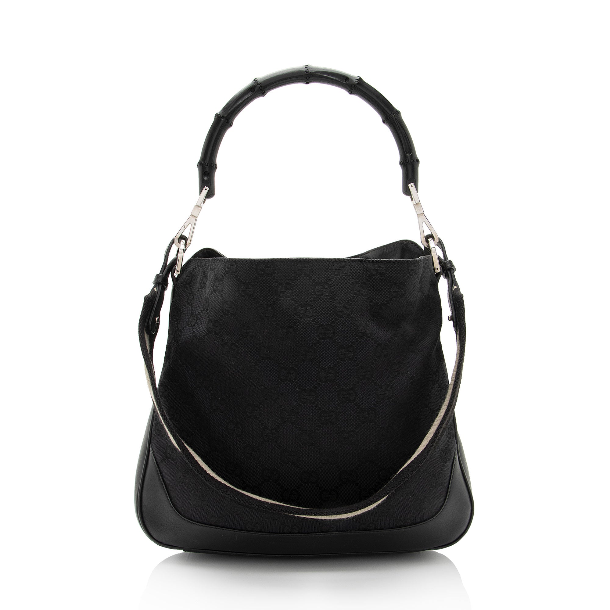 Gucci GG Canvas Bamboo Top Handle (SHF-TMDZ2h)