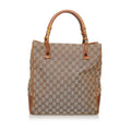 Gucci GG Canvas Bamboo Tote Bag (SHG-31006)