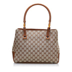 Gucci GG Canvas Bamboo Tote (SHG-onnXj3)