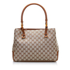 Gucci GG Canvas Bamboo Tote (SHG-onnXj3)