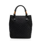 Gucci GG Canvas Bamboo Tote (SHF-1xRqYh)