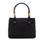 Gucci GG Canvas Bamboo Tote