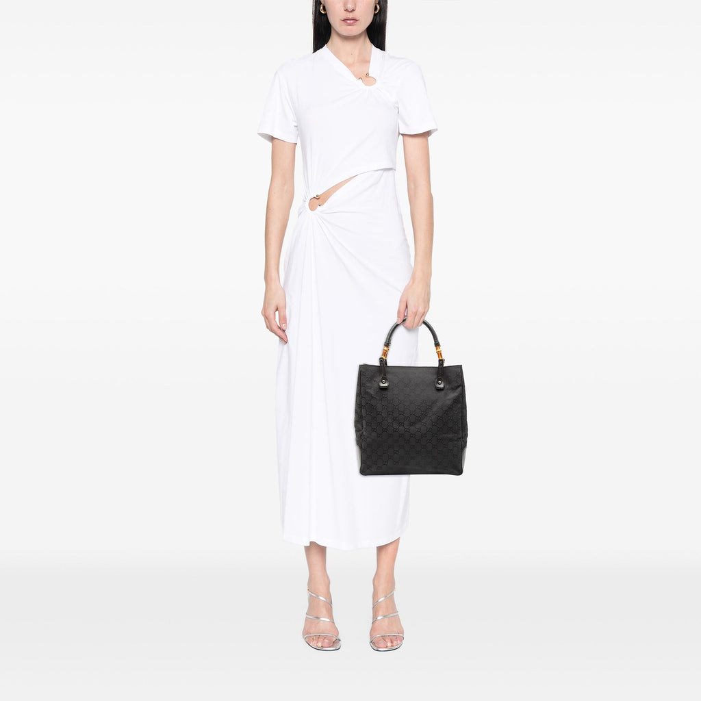 Gucci GG Canvas Bamboo Tote