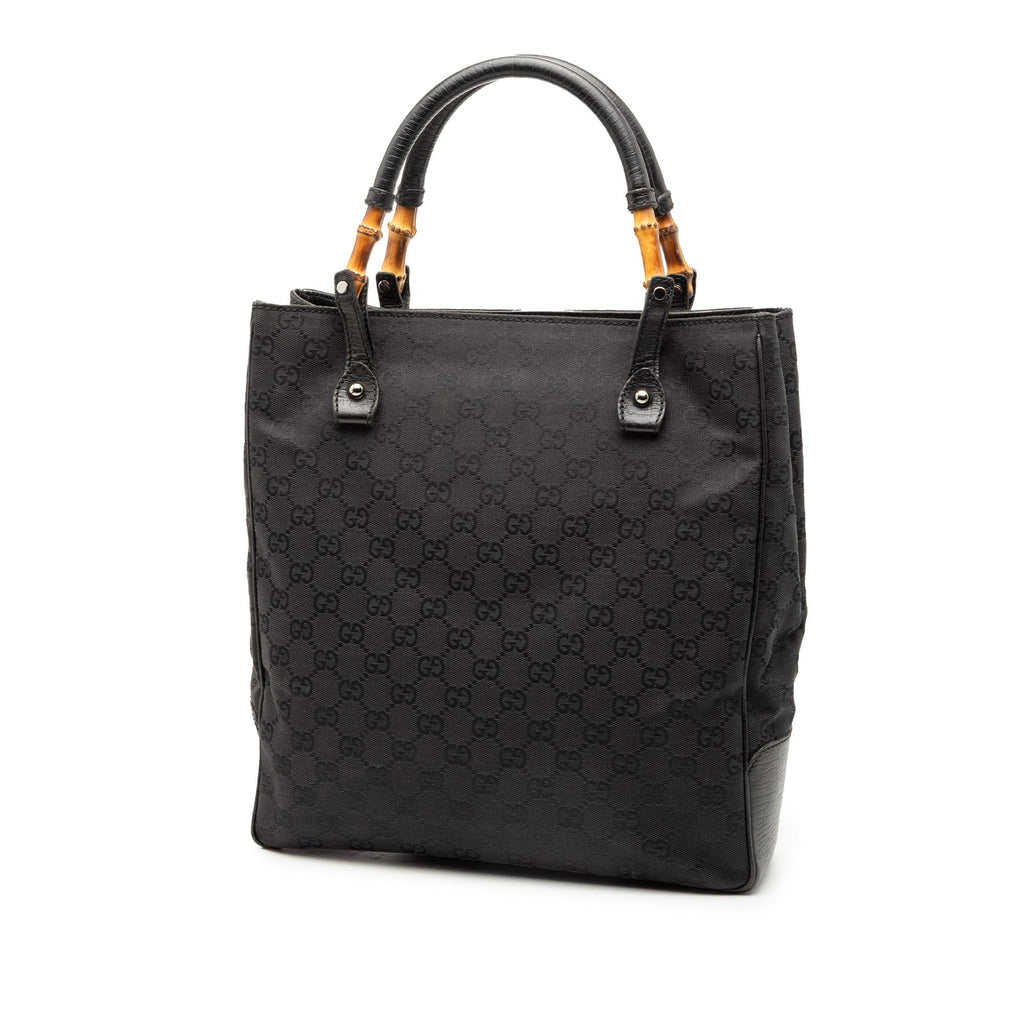 Gucci GG Canvas Bamboo Tote