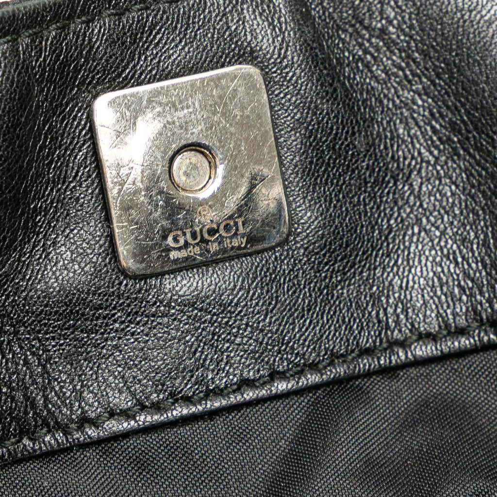 Gucci GG Canvas Bamboo Web Satchel