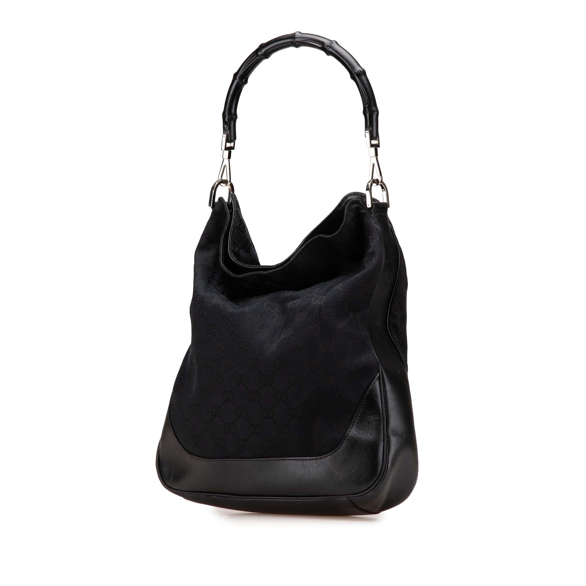 Gucci GG Canvas Bamboo Web Satchel