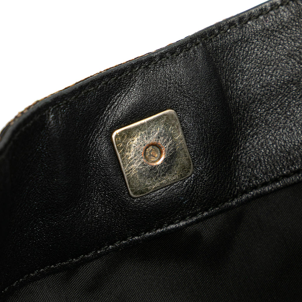 Gucci GG Canvas Bamboo Web Satchel