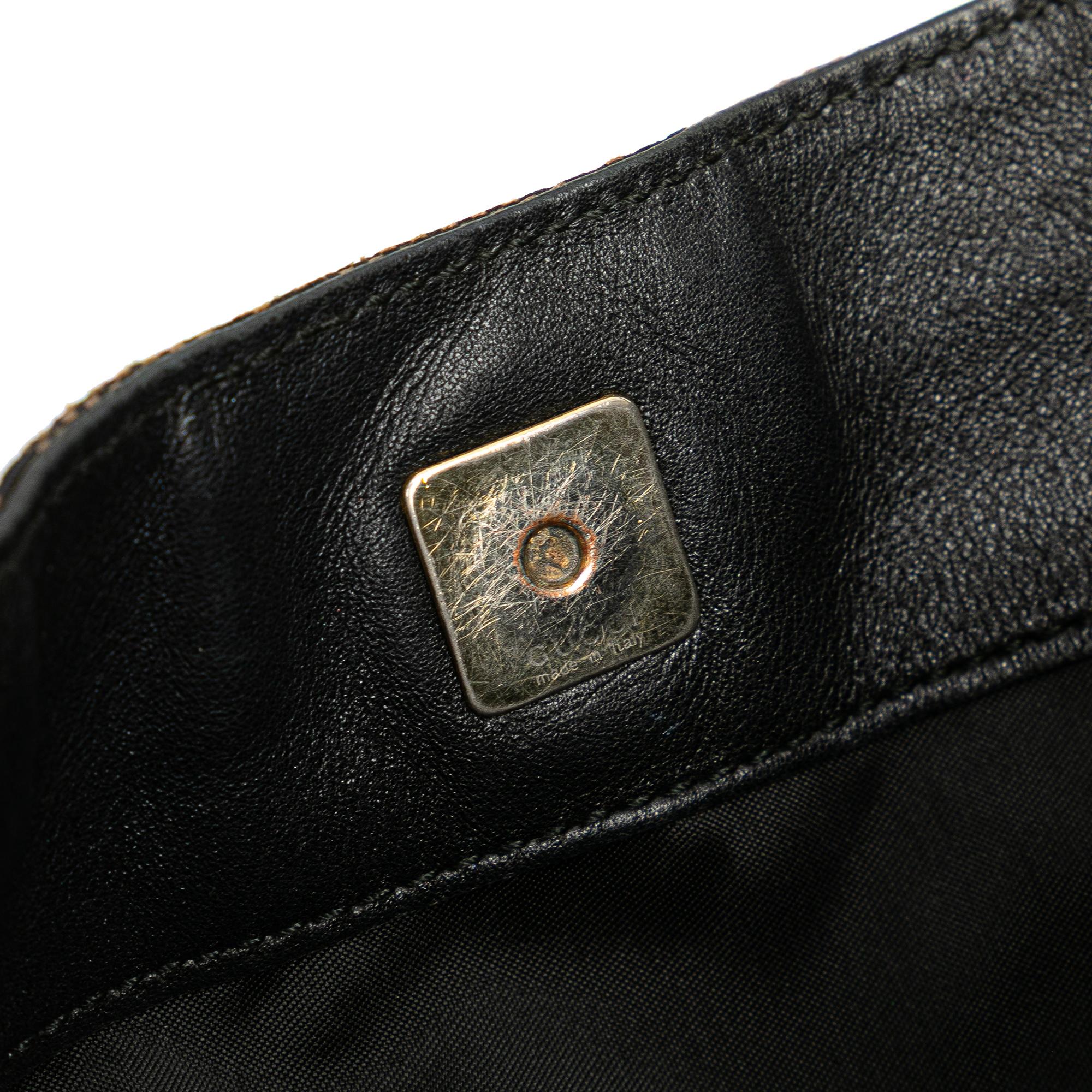 Gucci GG Canvas Bamboo Web Satchel