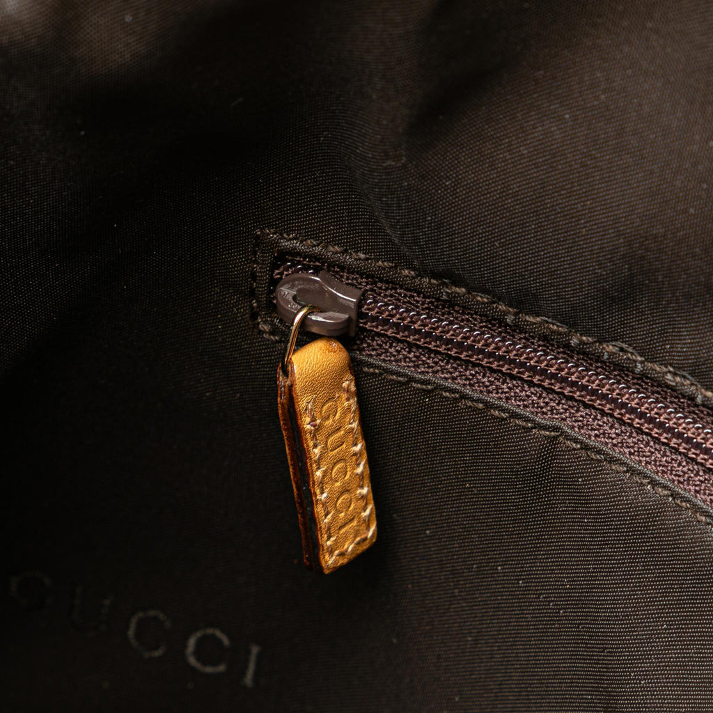 Gucci GG Canvas Bamboo Web Satchel