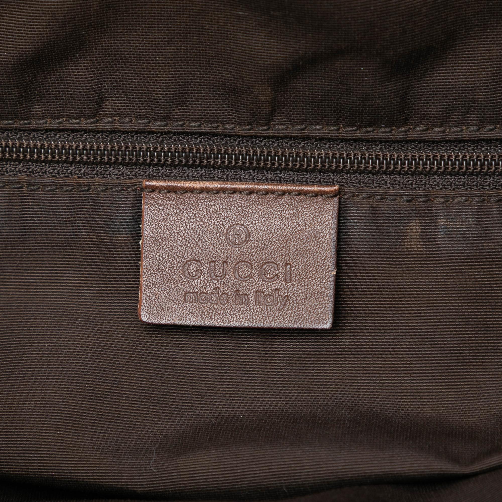 Gucci GG Canvas Bamboo Web Satchel