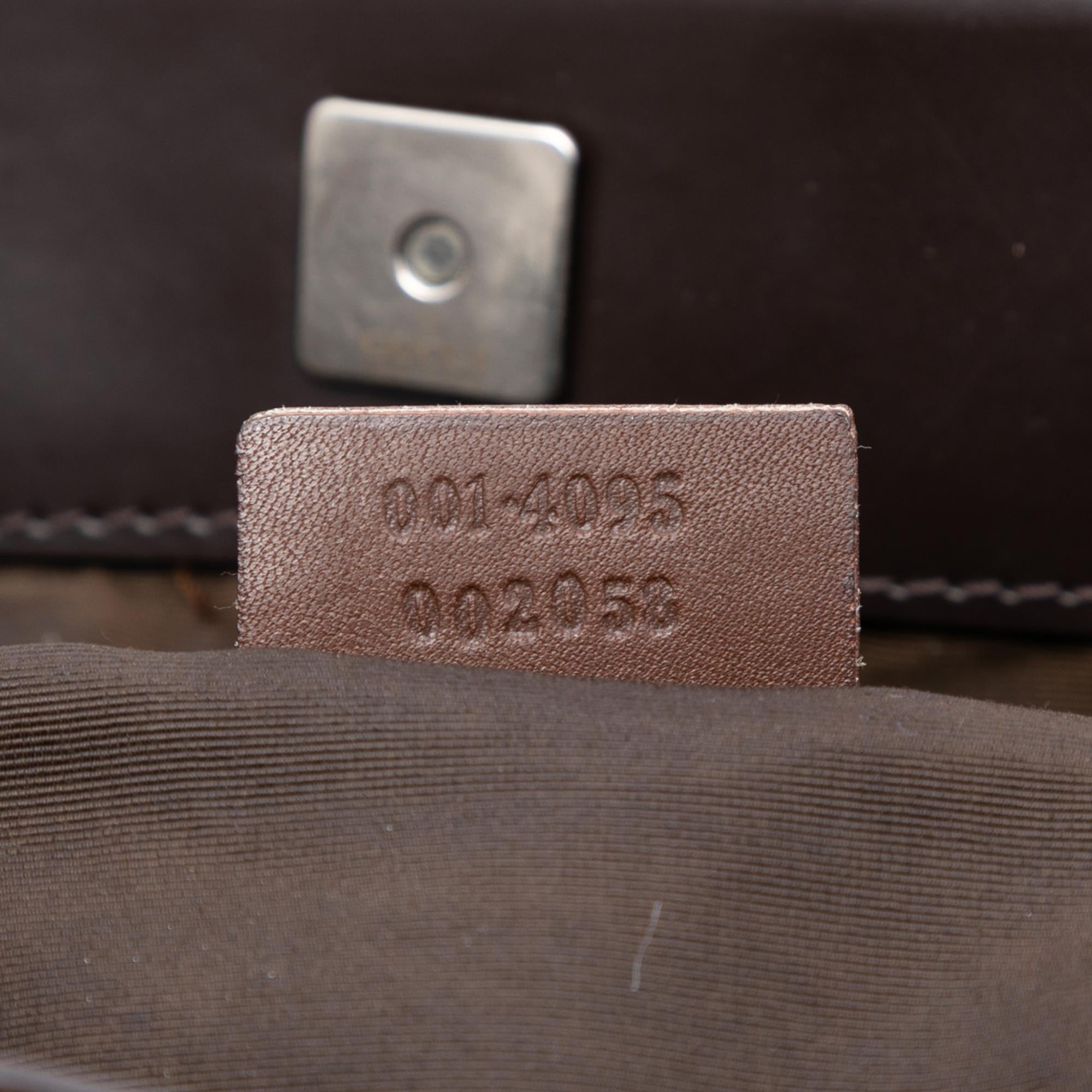 Gucci GG Canvas Bamboo Web Satchel